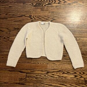 Vintage Liz Claiborne Crop Knit Cream Sweater 🫶